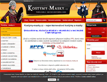 Tablet Screenshot of kostymy-masky.cz
